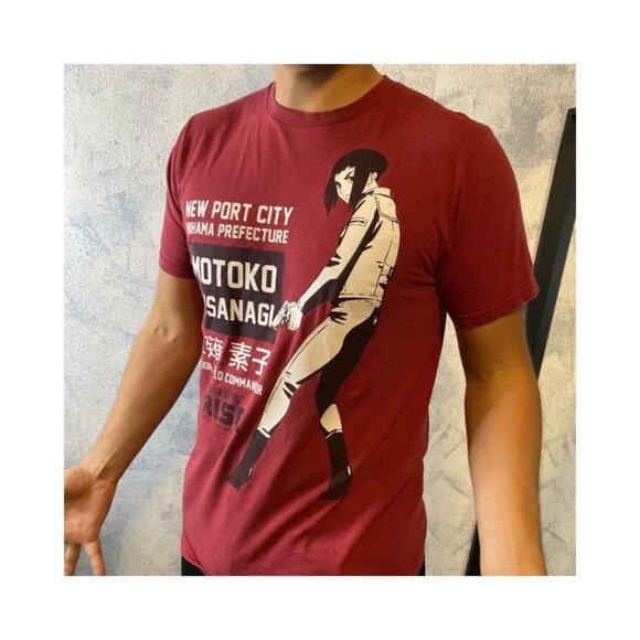 Ghost in the shell anime tee red size large - Picture 1 of 4